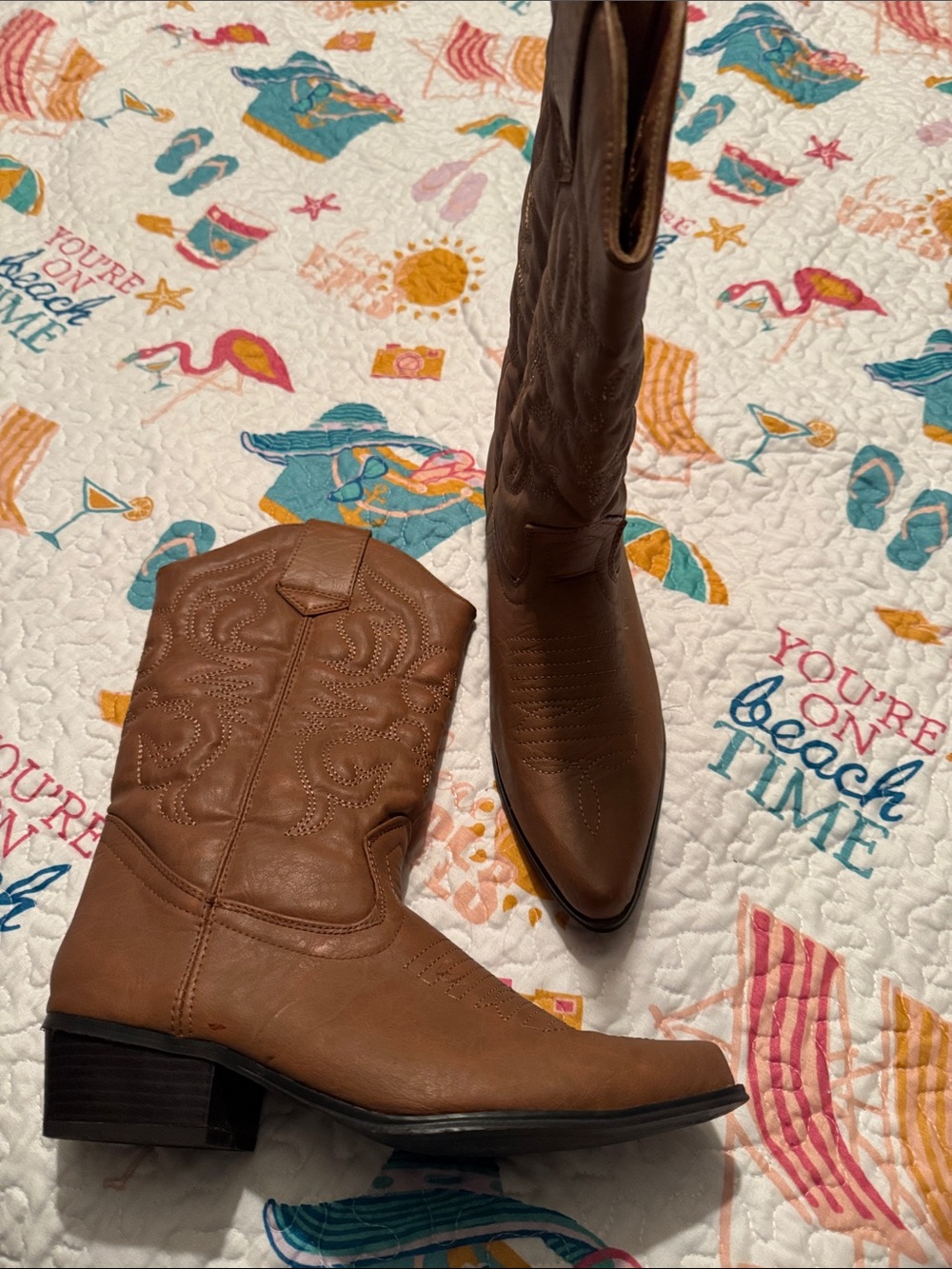 Classic Women's Brown Western Boots